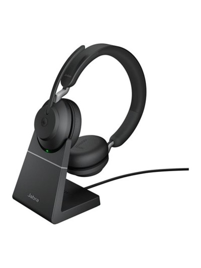Auriculares jabra evolve2 65 ms stereo inalambrico negro