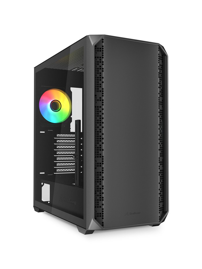 Caja gaming sharkoon ak2 rgb atx negro 2xvent 120mm 2xusb sn fuente Caja gaming sharkoon ak2 rgb atx negro 2xvent 120mm 2xusb sn fuente