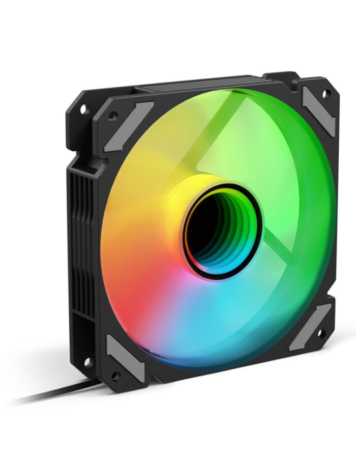 Ventilador caja sharkoon mirror pwm rgb negro Ventilador caja sharkoon mirror pwm rgb negro