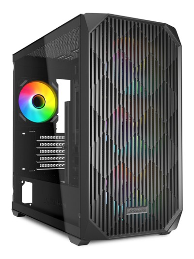 Caja gaming sharkoom mk3 matx negro 3xvent 120mm 3xusb sn fuente