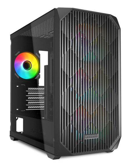 Caja gaming sharkoom mk3 matx negro 3xvent 120mm 3xusb sn fuente