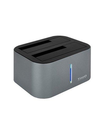 Docking station tooq hdd - sdd 2.5 pulgadas - 3.5 pulgadas sata clona discos sin pc - doble bahia - usb 3.0 - 3.1
