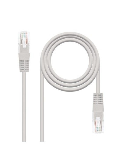 Cable red nanocable latiguillo rj45 utp cat6 1m gris