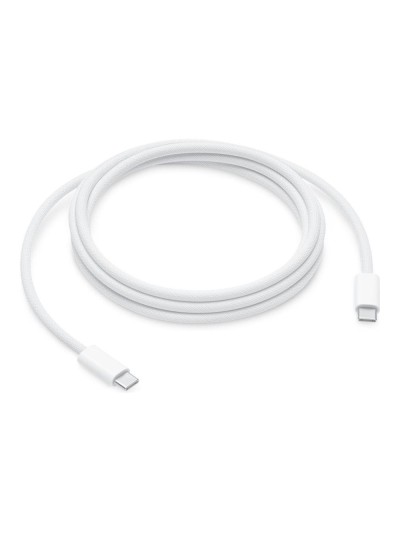 Cable usb tipo c apple 2m - macho - macho - blanco