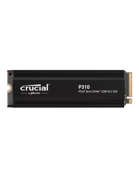 Disco duro interno solido ssd crucial p310 2tb m.2 nvme pci express 4.0 heatsink