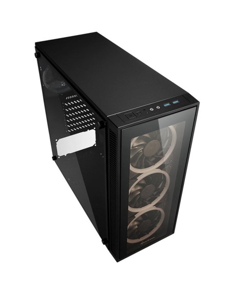 Caja sharkoon tg4 rgb atx 2xusb3.0 sin fuente