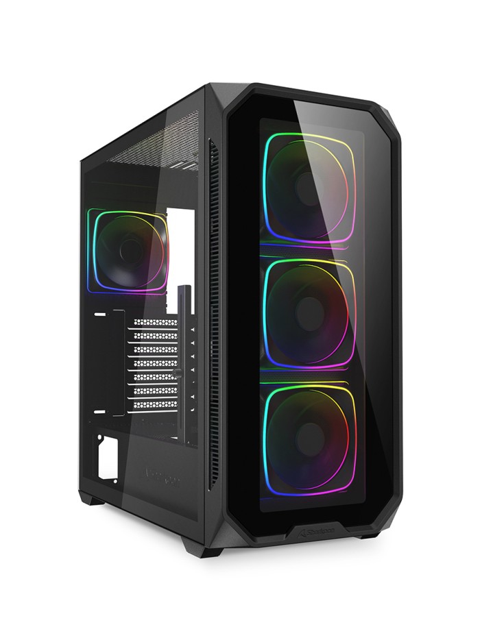 Caja gaming sharkoon ak5g rgb atx negro 4xvent 120mm 3xusb sn fuente Caja gaming sharkoon ak5g rgb atx negro 4xvent 120mm 3xusb sn fuente