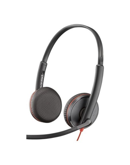 Auriculares poly blackwire c3225 usb tipo c negro