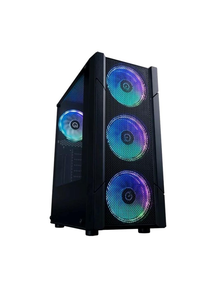 Caja ordenador gaming hiditec v30m atx argb cristal templado negro Caja ordenador gaming hiditec v30m atx argb cristal templado negro
