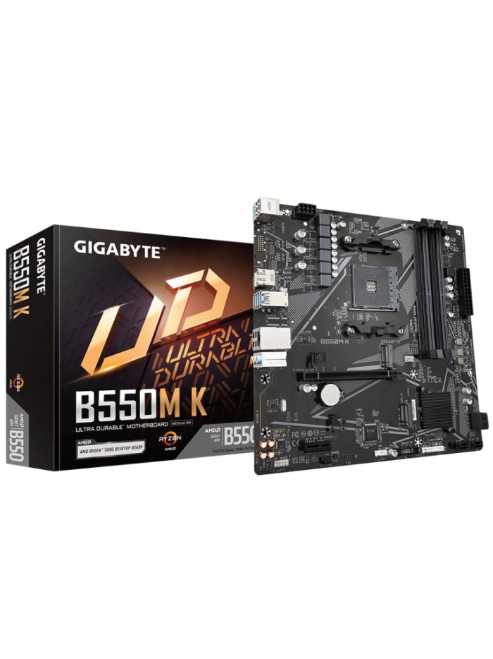 Placa base gigabyte b550m k am4 m - atx - 4x ddr4 - 4x sata3 - 4x usb 3.2 - 4x usb 2.0 Placa base gigabyte b550m k am4 m - atx - 4x ddr4 - 4x sata3 - 4x usb 3.2 - 4x usb 2.0
