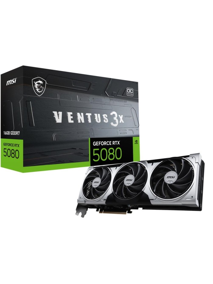 Tarjeta grafica msi rtx 5080 ventus 3x 16gb oc plus Tarjeta grafica msi rtx 5080 ventus 3x 16gb oc plus