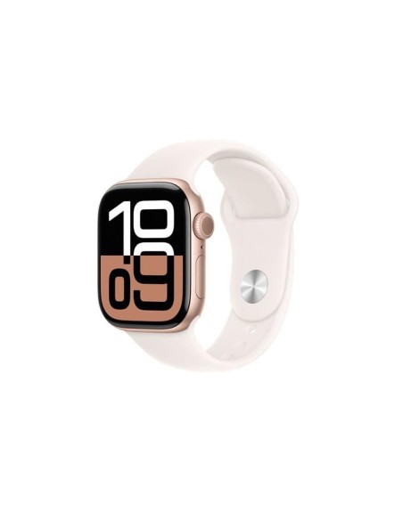 Smartwatch apple watch series 10 gps 42mm rose gold case light blush sport band s - m