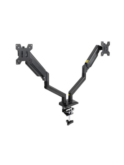 Soporte mesa tooq hasta 34 pulgadas vesa 100 x 100 max 10kg brazo doble