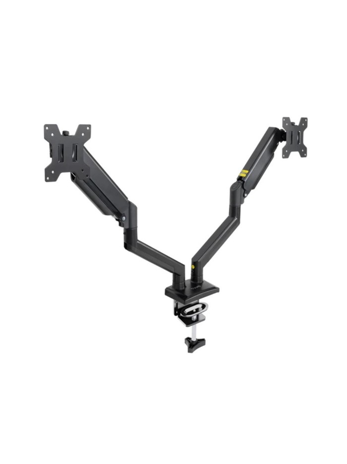 Soporte mesa tooq hasta 34 pulgadas vesa 100 x 100 max 10kg brazo doble Soporte mesa tooq hasta 34 pulgadas vesa 100 x 100 max 10kg brazo doble