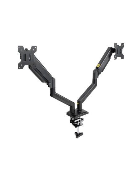 Soporte mesa tooq hasta 34 pulgadas vesa 100 x 100 max 10kg brazo doble