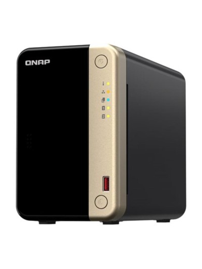 Servidor nas qnap k - ts - 264 - 8g+2xmn10ada600s 2 bahias 8gb gigabit ethernet