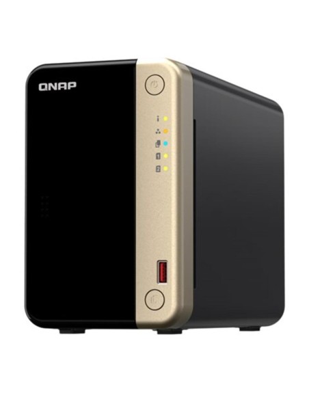 Servidor nas qnap k - ts - 264 - 8g+2xmn10ada600s 2 bahias 8gb gigabit ethernet