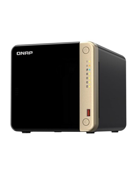 Servidor nas qnap k - ts - 464 - 8g+4xmn10ada600s 4 bahias 8gb gigabit ethernet