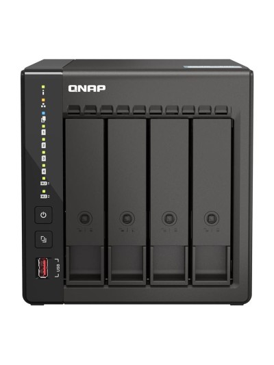 Servidor nas qnap k - ts - 453e - 8g+4xmn10ada600s 4 bahias 8gb gigabit ethernet