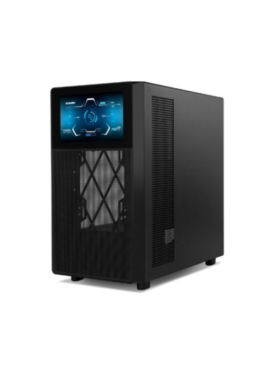 Caja ordenador gaming nox hummer bios atx lcd 8 pulgadas cristal templado negra