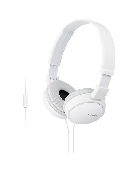 Auriculares sony mdrzx110apw - blanco - pleglable - microfono