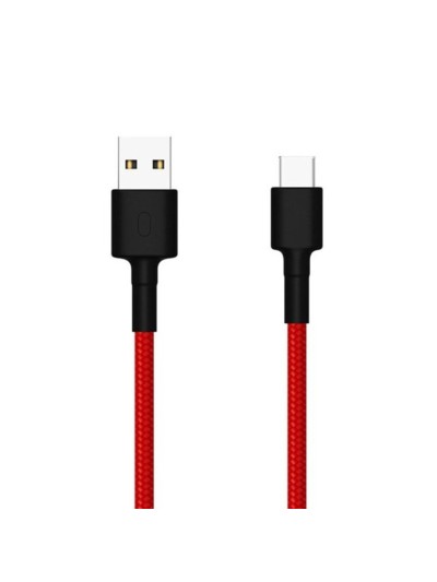 Cable usb xiaomi sjv4110gl - usb macho - usb tipo c macho - 1m - rojo - negro