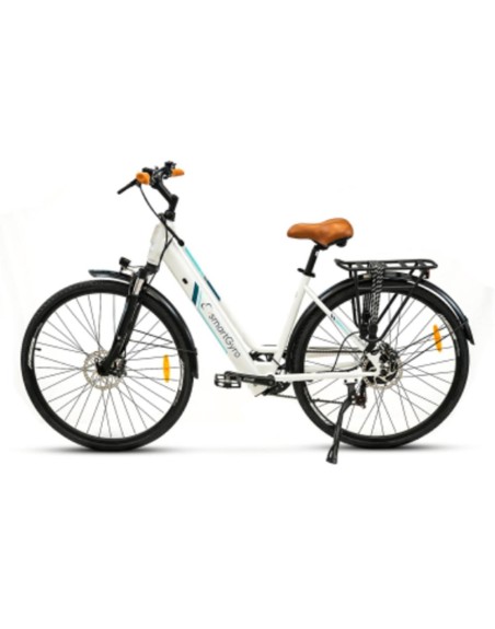 Bicicleta electrica smartgyro sunset blanca 250w 1000mah 50km auto