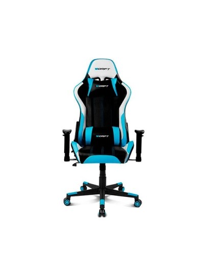 Silla gaming drift dr175 azul incluye cojines cervical y lumbar