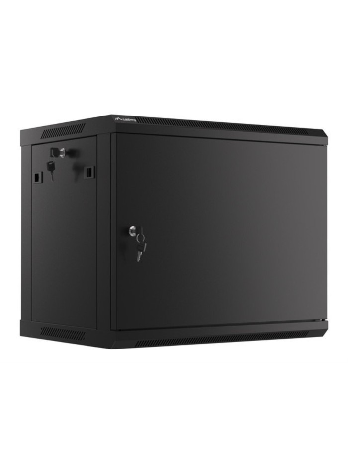 Armario lanberg mural rack 19 pulgadas 9u - 600x450 negro Armario lanberg mural rack 19 pulgadas 9u - 600x450 negro