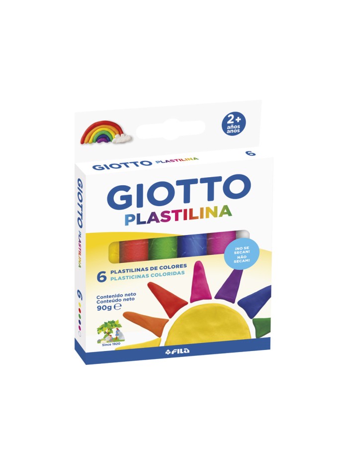 Plastilina giotto colores clasicos caja de 6 unidades colores surtidos Plastilina giotto colores clasicos caja de 6 unidades colores surtidos