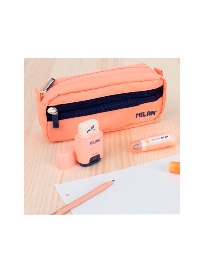 Cinta correctora milan 5 mm x 6 m coleccion 430 since 1918 rosa blister de 1 unidad + 1 recambio