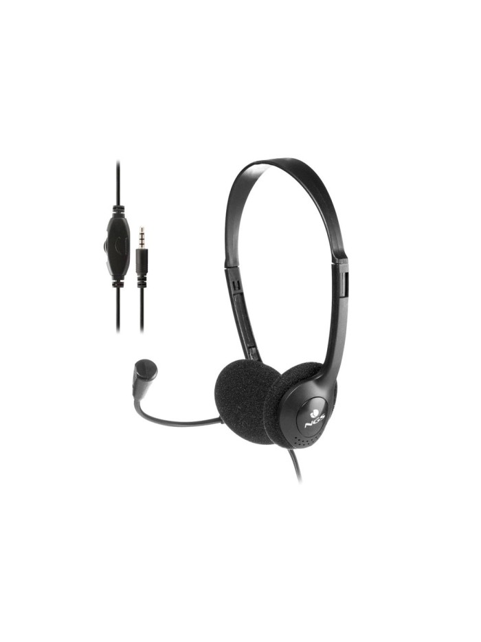 Auricular ngs headset ms103 max con microfono y control de volumen longitud cable 1,5 mt color negro Auricular ngs headset ms103 max con microfono y control de volumen longitud cable 1,5 mt color negro
