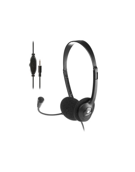 Auricular ngs headset ms103 max con microfono y control de volumen longitud cable 1,5 mt color negro