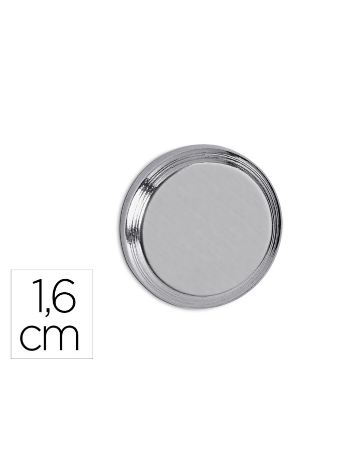 Iman maul cilindrico de neodimio 1,6 cm peso max. 5 kg diametro color plata Iman maul cilindrico de neodimio 1,6 cm peso max. 5 kg diametro color plata