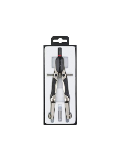 Compas rotring compact micrometrico ajuste rapido longitud 17 cm circunferencia 36 cm