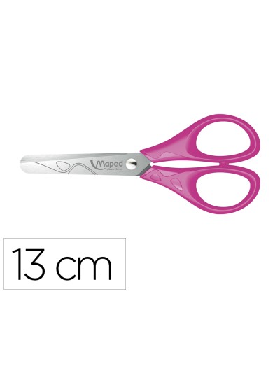 Tijera escolar maped essentials ergonomica 13 cm punta redonda