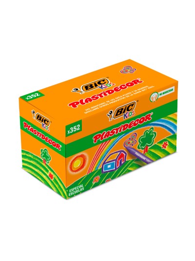 Lapices cera plastidecor school pack de 352 unidades colores surtidos 16 x color