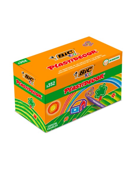 Lapices cera plastidecor school pack de 352 unidades colores surtidos 16 x color