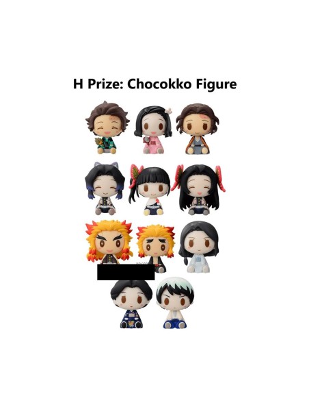 Figura tipo chocokko demon slayer exclusivo kuji premio h 1 unidad
