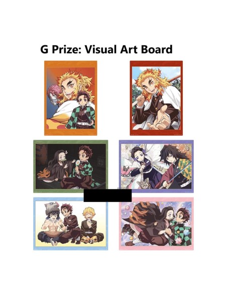 Lámina demon slayer exclusivo kuji premio g 1 unidad