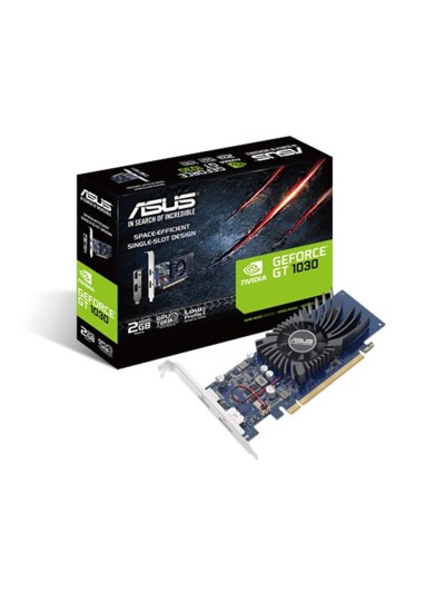 Tarjeta grafica asus nvidia geforce gt1030 2g - brk 2gb gddr5 hdmi display port bajo perfil
