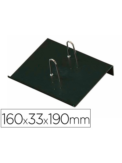 Portacalendario plastico faibo para bloc bufete 100% reciclable color negro 160x33x190 mm