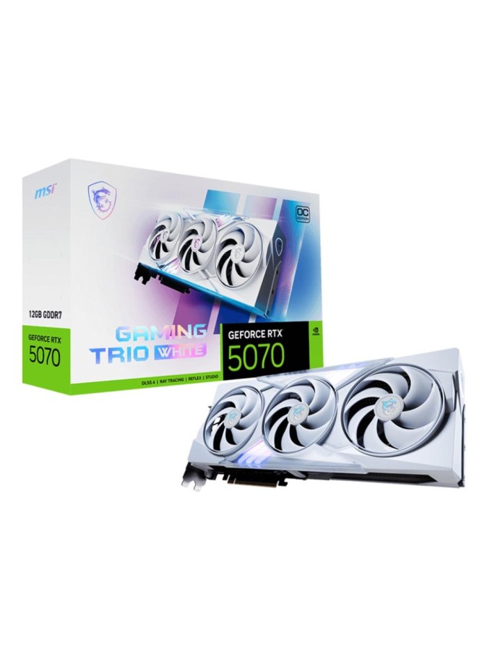 Tarjeta grafica msi rtx 5070 12gb gaming trio oc white Tarjeta grafica msi rtx 5070 12gb gaming trio oc white