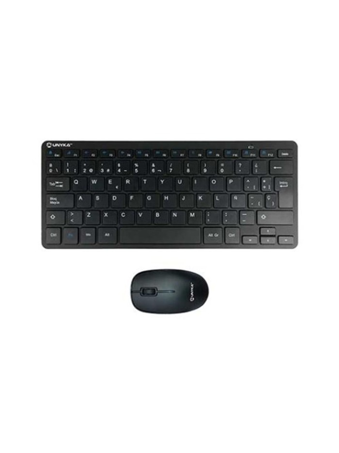 Kit teclado + raton unykach mk288 inalambrico negro Kit teclado + raton unykach mk288 inalambrico negro