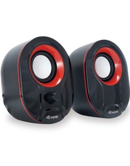 Altavoces equip life 2.0 245332 negro y rojo