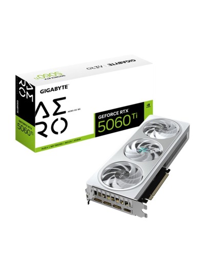 Tarjeta grafica gigabyte rtx 5060 ti aero oc 8gb gddr7 white