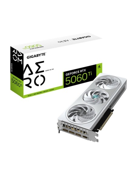 Tarjeta grafica gigabyte rtx 5060 ti aero oc 8gb gddr7 white