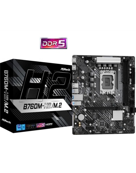 Placa base asrock b760m - h m.2 lga1700 matx