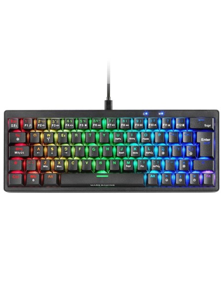 Teclado mars gaming mkminiprobes negro