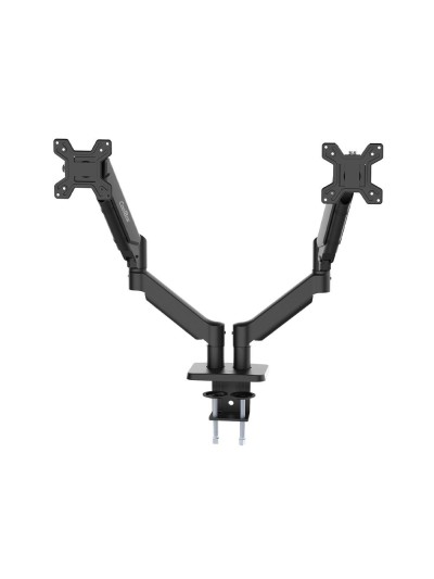 Soporte 2 monitores coolbox hasta 32 pulgadas abrazadera articulado